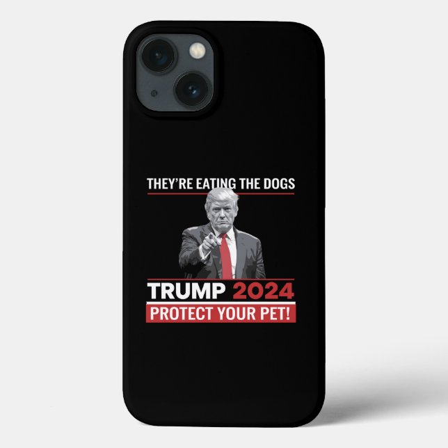 Coques Case-Mate iPhone Ils mangent le débat Trump 2024 sur les chiens (Verso)