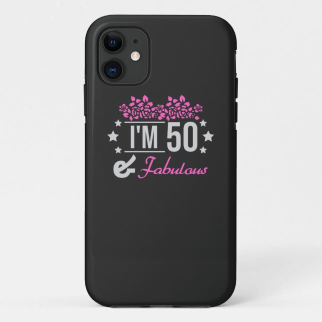 Coques Case-Mate iPhone im fleuri 50 ans et dire fabuleux (Dos)