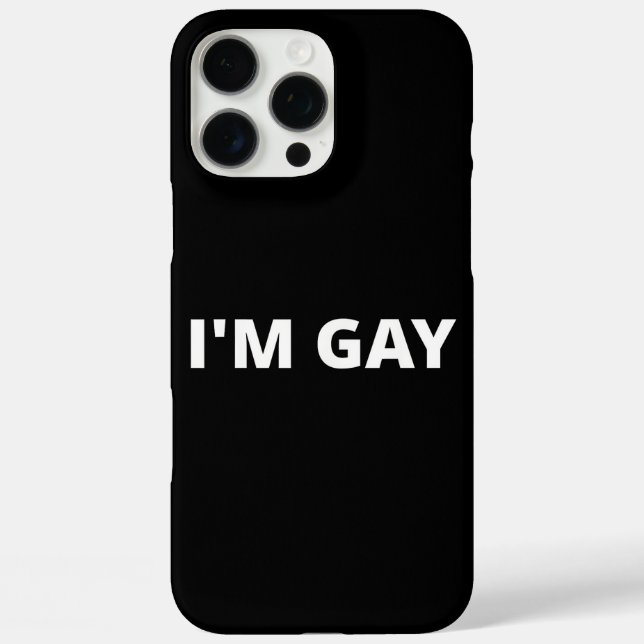 Coques Case-Mate iPhone I'm Gay (Verso)