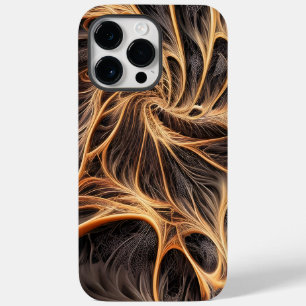 Coque Case-Mate iPhone Image Abstraite - 3D Fractal, art numérique, braun