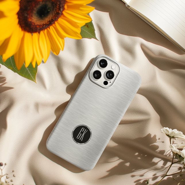 Coques Case-Mate iPhone Image argentique métallique en aluminium brossé (Créateur téléchargé)