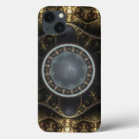 Image fractale de Steampunk organique métallique