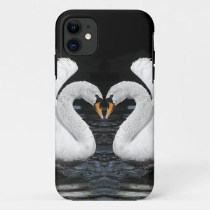Coque Case-Mate Pour iPhone Image retournée blanche de cygnes muets