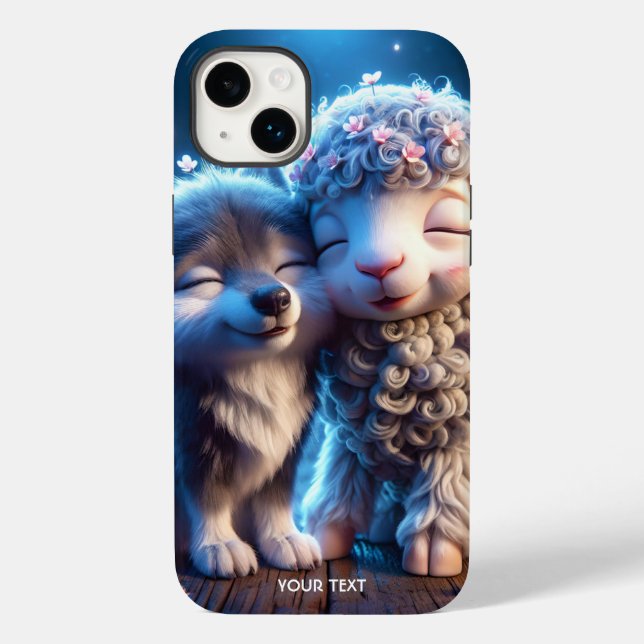 Coques Case-Mate iPhone Imaginaire Bébés mignons Loup mouton (Verso)