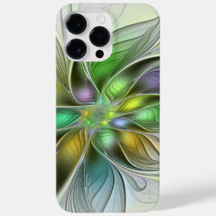 Coque Case-Mate iPhone Imaginaire coloré Fleur moderne Abstrait Fractal
