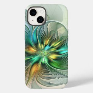 Coque Case-Mate iPhone Imaginaire coloré Moderne Fleur Abstraite Fractale