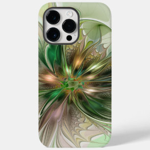 Coque Case-Mate iPhone Imaginaire coloré Moderne Fleur Fractale Abstraite