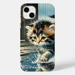 Coque Case-Mate iPhone Imaginaire Cute Kitten Sous Pluie