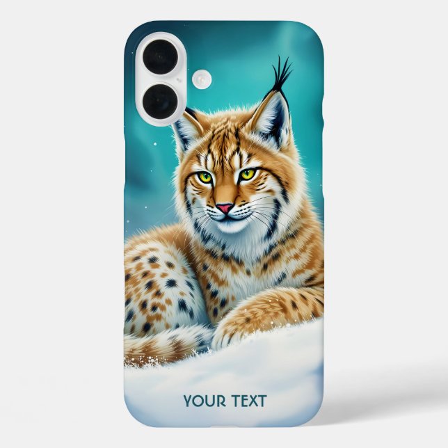 Coques Case-Mate iPhone Imaginaire Cute Lynx Cub hiver (Verso)