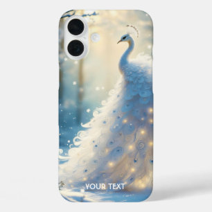Coque Pour iPhone 16 Plus Imaginaire Cute Neige Blanc Peacock