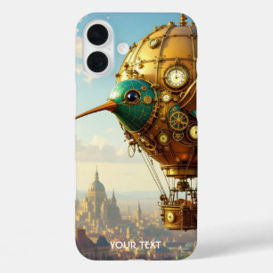 Coque Pour iPhone 16 Plus Imaginaire Cute Steampunk Bird Sky