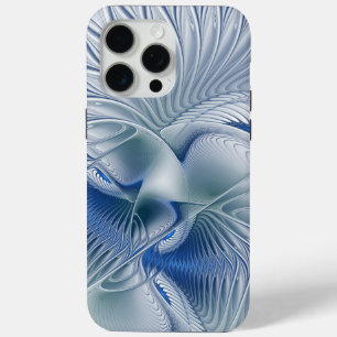Coque Case-Mate iPhone Imaginaire dynamique tons bleus Abstraits Art frac