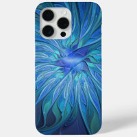 Imaginaire Fleur Bleue Motif, Art Fractal Abstrait