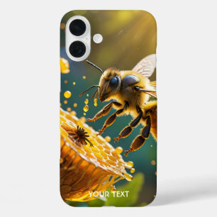 Coque Pour iPhone 16 Plus Imaginaire Fleurs d'abeilles mignonnes soleil