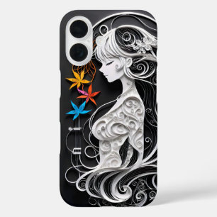 Coque Pour iPhone 16 Imaginaire floral