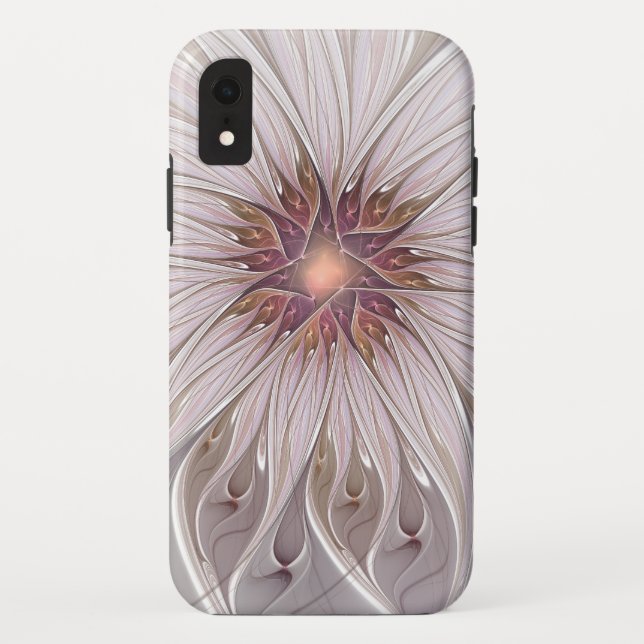 Coques Case-Mate iPhone Imaginaire Floral, Abstraite Fleur Pastel Moderne (Dos)