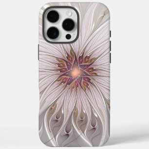 Coque iPhone 16 Pro Max Imaginaire Floral, Abstraite Fleur Pastel Moderne