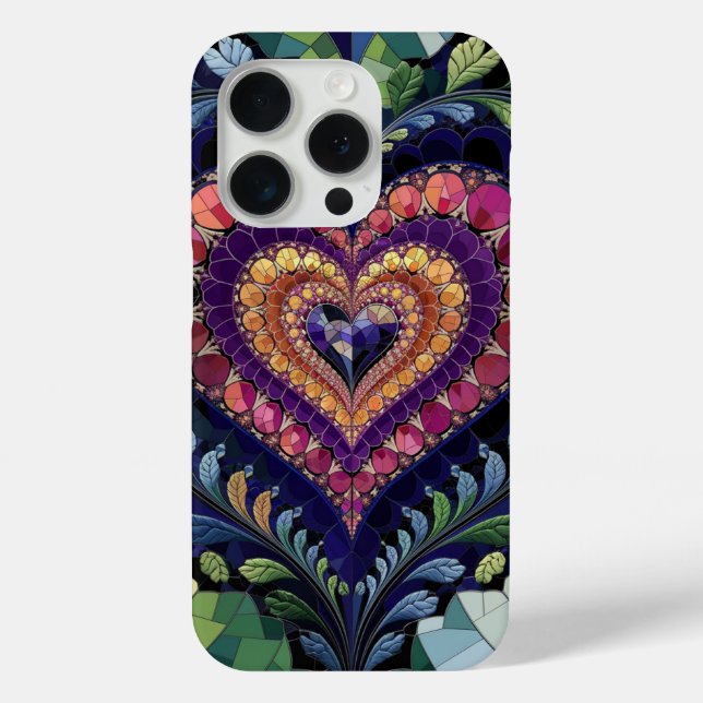 Coques Case-Mate iPhone Imaginaire floral au coeur de verre (Verso)