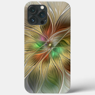Case-Mate iPhone Case Imaginaire Floral Avec Or Moderne Abstrait Fractal