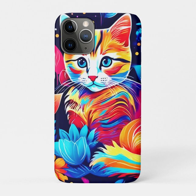 Coques Case-Mate iPhone Imaginaire floral Feline (Dos)