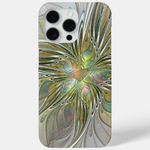 Coque Case-Mate iPhone Imaginaire Floral Fleur Art Fractal Moderne Avec O