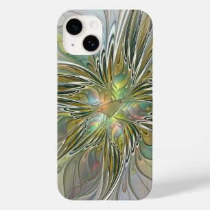 Coque Case-Mate iPhone Imaginaire Floral Fleur Art Fractal Moderne Avec O