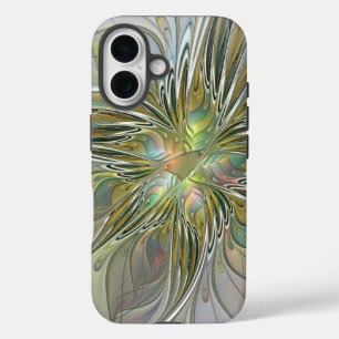 Coque Pour iPhone 16 Imaginaire Floral Fleur Art Fractal Moderne Avec O