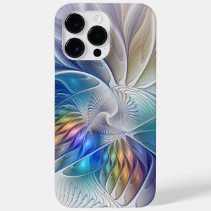 Coque Case-Mate iPhone Imaginaire Floral, Fleur Fractale Abstraite coloré