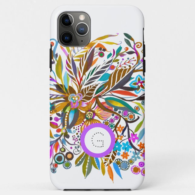 Coques Case-Mate iPhone Imaginaire floral personnalisable (Dos)