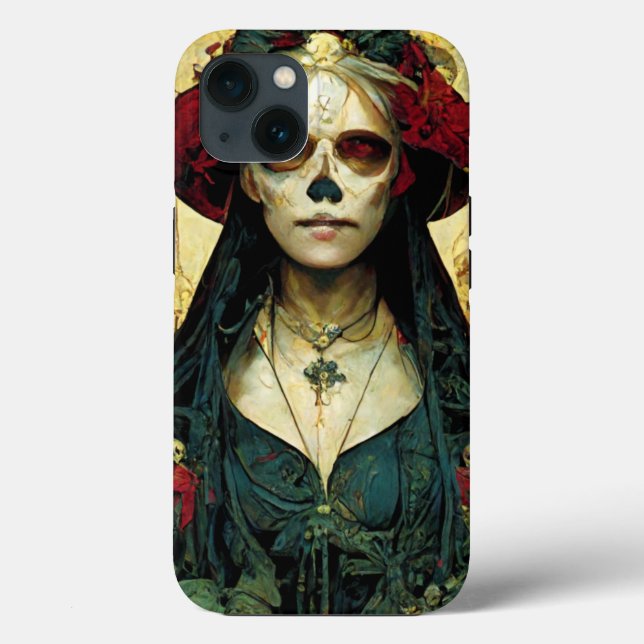 Coques Case-Mate iPhone Imaginaire foncé Gothique Skull Femme (Verso)