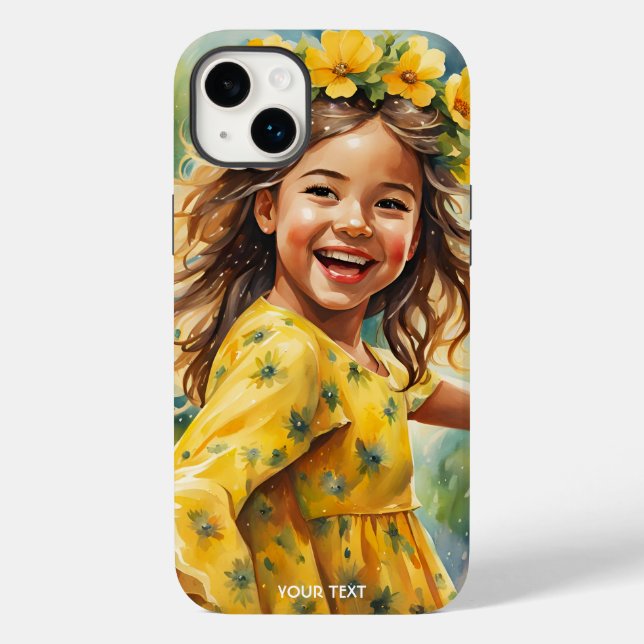 Coques Case-Mate iPhone Imaginaire Jolie Fleurs Vides Filles Pluie (Verso)