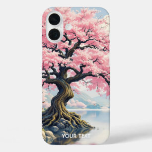 Coque Pour iPhone 16 Plus Imaginaire Lac des Temples Sakura