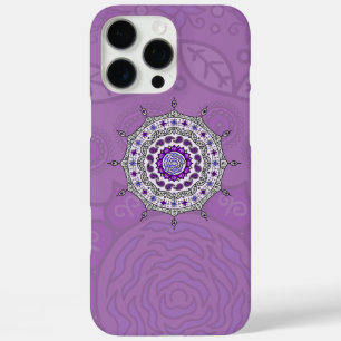 Coque iPhone 16 Pro Max Imaginaire Mehndi Coque-Coque Argent