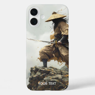 Coque Pour iPhone 16 Plus Imaginaire mignon Katana Samurai nuages