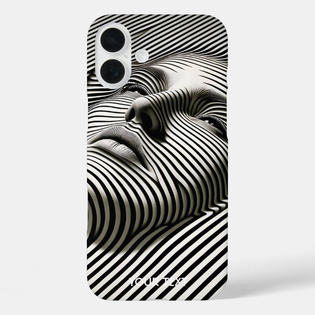 Coques Case-Mate iPhone Imaginaire mignon noir blanc visage (Verso)