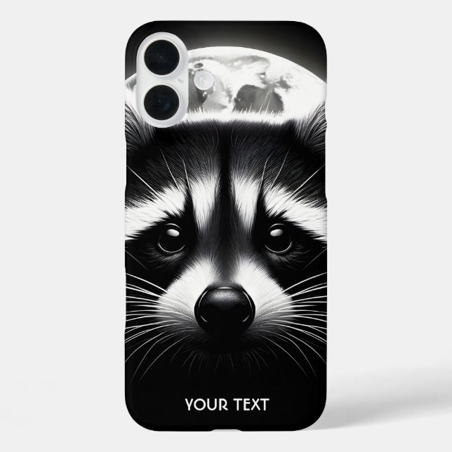Coques Case-Mate iPhone Imaginaire mignon Racoon visage lune (Verso)