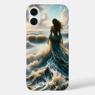 Coque Pour iPhone 16 Plus Imaginaire mignonne fille d'onde de mer