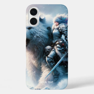 Coque Pour iPhone 16 Plus Imaginaire mignonne ours Femme guerrière