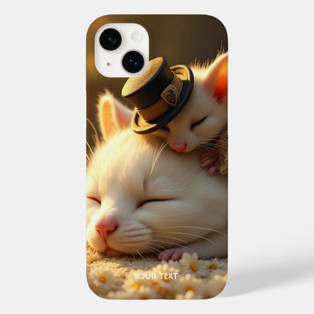 Coques Case-Mate iPhone Imaginaire mignonne souris souris amour chatte (Verso)