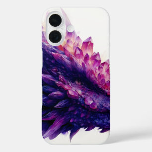 Coque Pour iPhone 16 Imaginaire mystique Améthyste cristal Dragon Bête