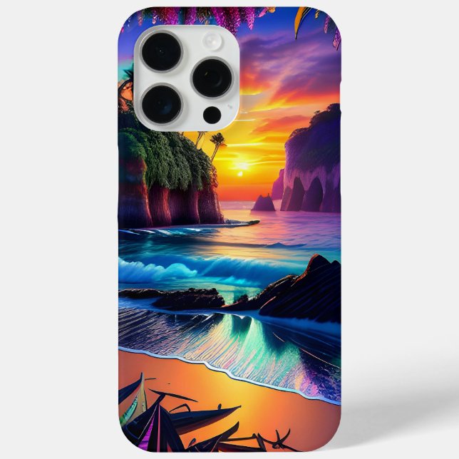 Coques Case-Mate iPhone Imaginaire Plage tropicale 3 (Verso)