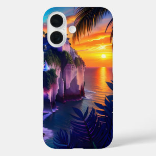 Coque Pour iPhone 16 Imaginaire Plage tropicale 7