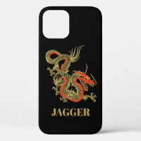Imaginaire rouge noir Dragon chinois