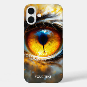 Coque Pour iPhone 16 Plus Imaginaire Tigre mou Oeil orange