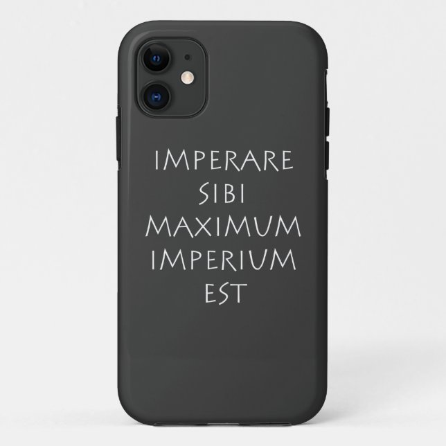 Coques Case-Mate iPhone Imperare sibi maximum imperium est (Dos)