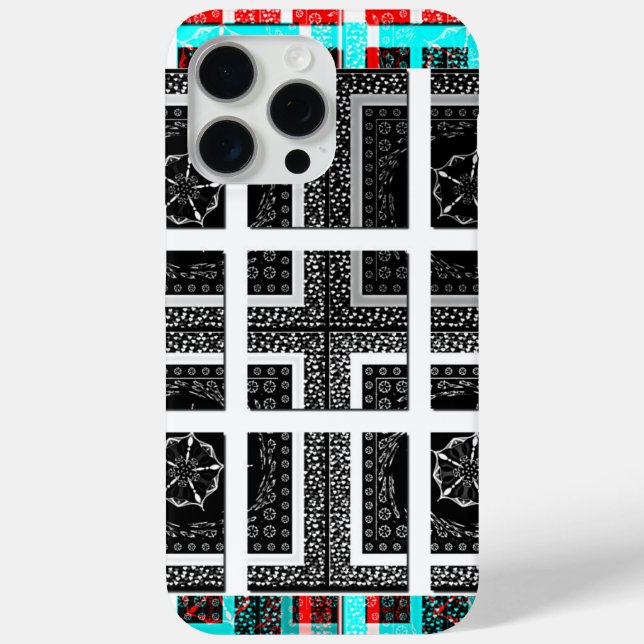 Coques Case-Mate iPhone Impression À damiers Motif (Verso)