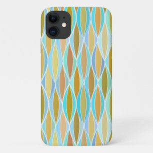 Coque Case-Mate Pour iPhone Impression à ruban du milieu du siècle - blues et