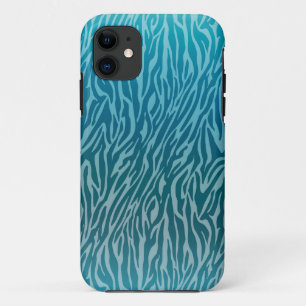 Coques Pour iPhone Impression Aqua Ombre Zebra