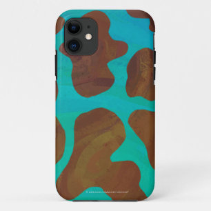 Coque Case-Mate Pour iPhone Impression Brown et Turquoise de vache