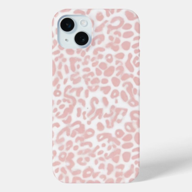 Coques Case-Mate iPhone Impression Cheetah rose et blanc (Verso)